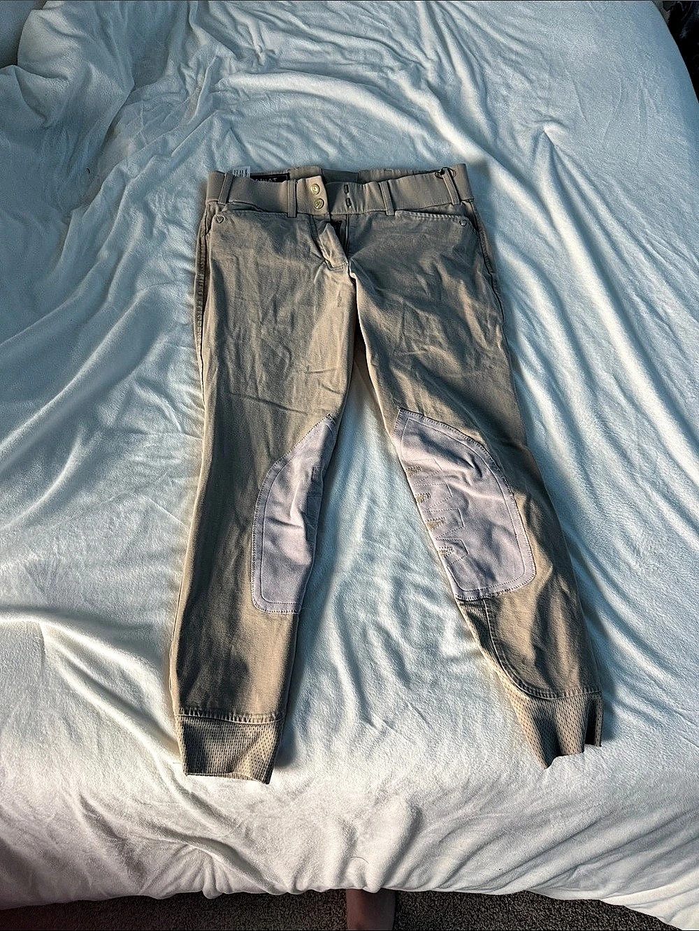 Ariat Tri Factor EQ Grip Knee Patch Breech Gray 24R